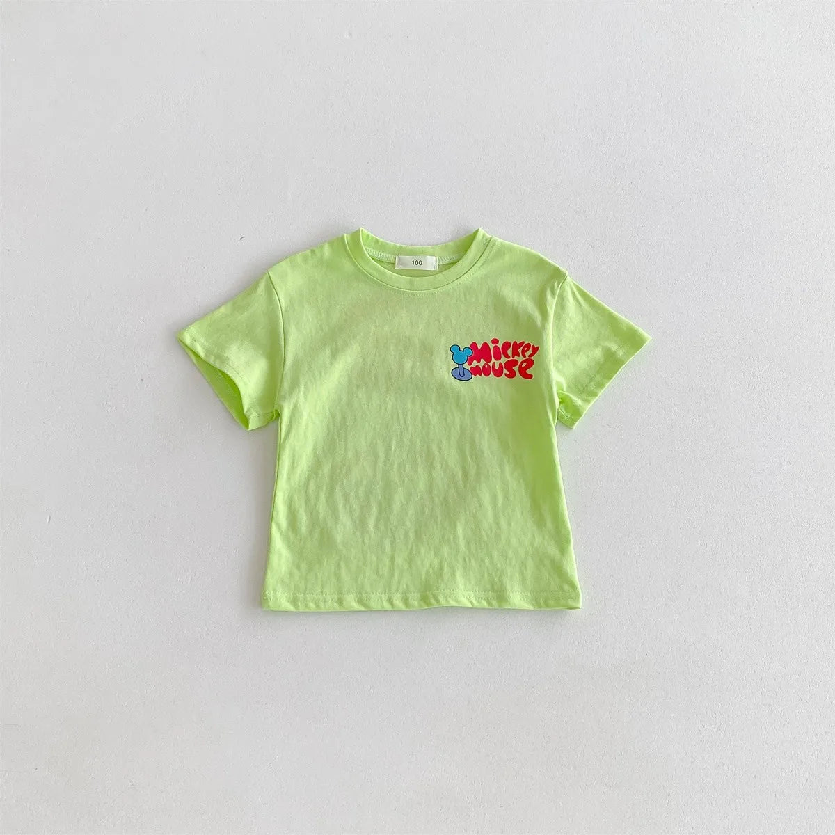Mickey Kids Clothing Tees Summer Printed Cartoon Fashion Short Sleeve Boys T-shirt Popular Design Children's T Shirts Crewneck - TiniLoom