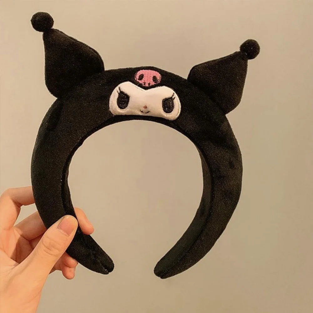 Sanrio Cinnamoroll Hairbands Melody Kuromi Pompompurin Hair Accessories Girl Face Wash Sports Headbands Girls Women Gifts - TiniLoom
