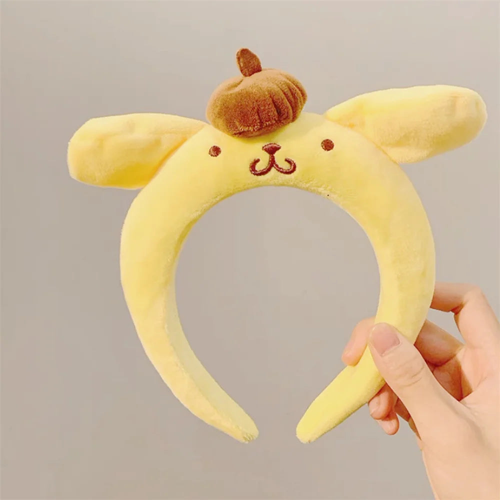 Sanrio Cinnamoroll Hairbands Melody Kuromi Pompompurin Hair Accessories Girl Face Wash Sports Headbands Girls Women Gifts - TiniLoom