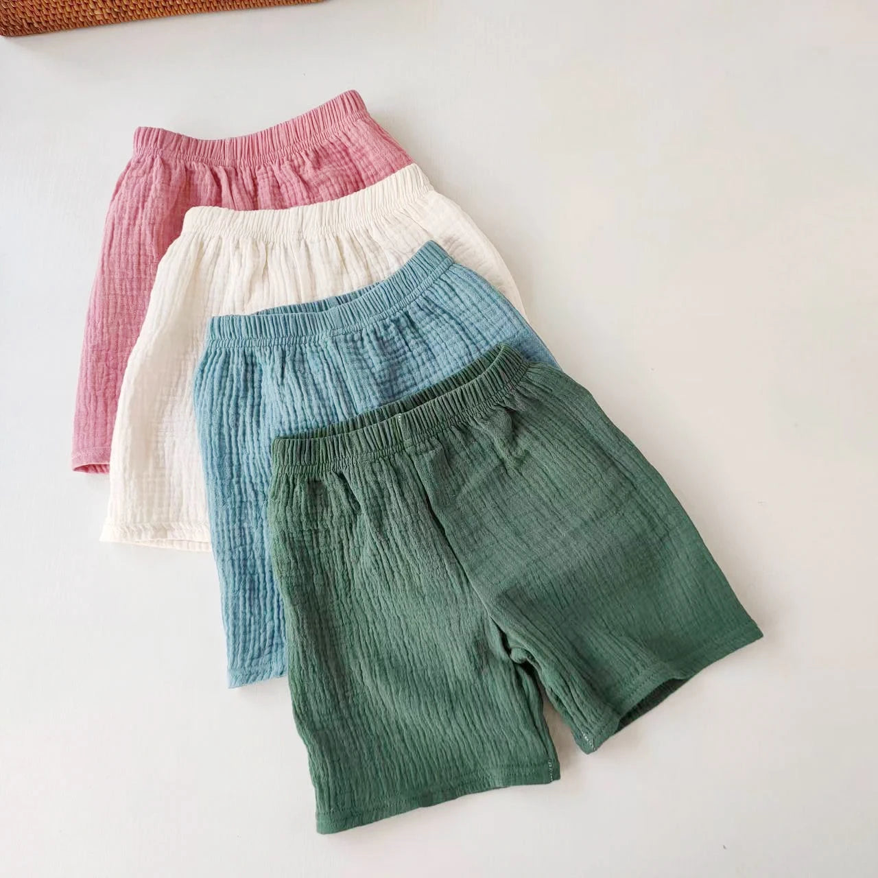 Children's Shorts Girls Boys Cotton Yarn Short Pants Summer Children's Girls Soft And Breathable Capris Baby Clothes - TiniLoom