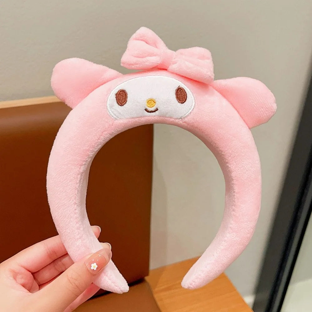 Sanrio Cinnamoroll Hairbands Melody Kuromi Pompompurin Hair Accessories Girl Face Wash Sports Headbands Girls Women Gifts - TiniLoom
