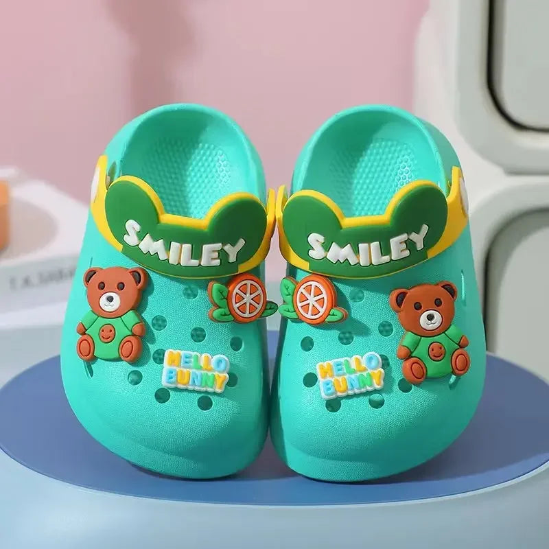 Slippers Baby Shoe Sandals Mules Breathable Boys Girls Sandals with Soft Sole for Indoor Outdoor Activities and Anti-Slip Design - TiniLoom