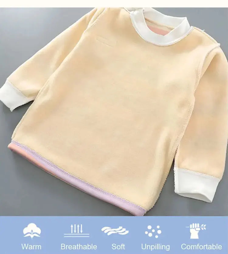 Thicken Warm Plush Children Sets Kids Clothes Boy Girl Underwear Suits Autumn Winter Children Clothinn - TiniLoom