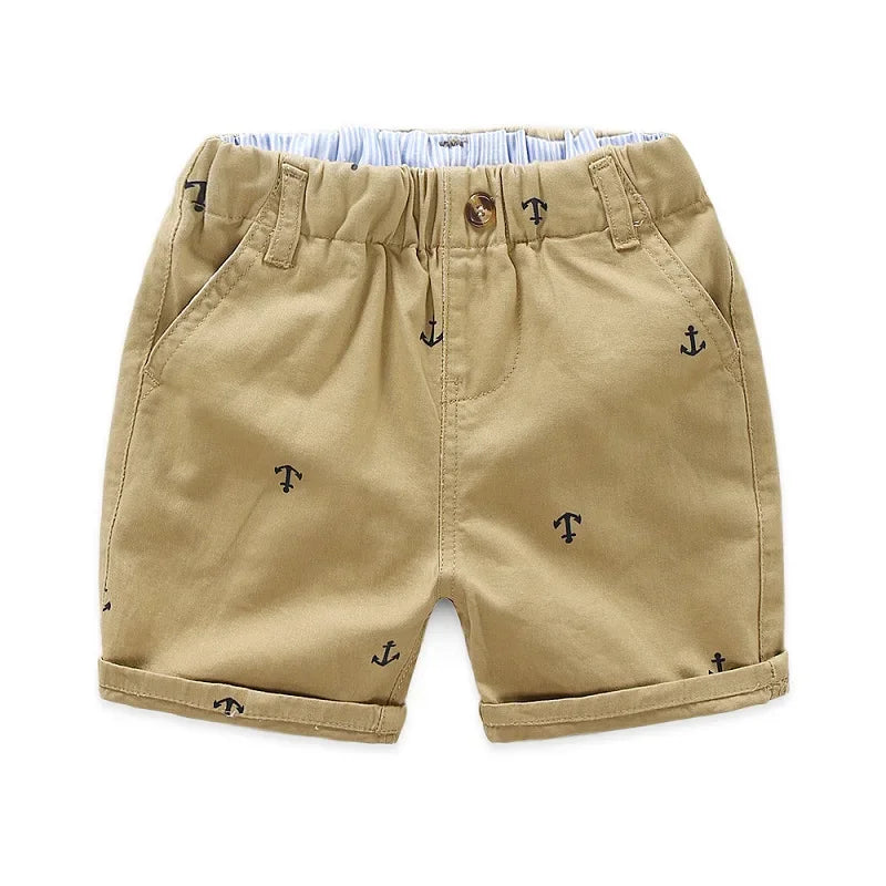 2-9 Years Children Shorts Toddler Kids Short Pant Summer Cotton Anchor Boys Beach Shorts  Leisure Capris  Baby Clothing  KF553 - TiniLoom