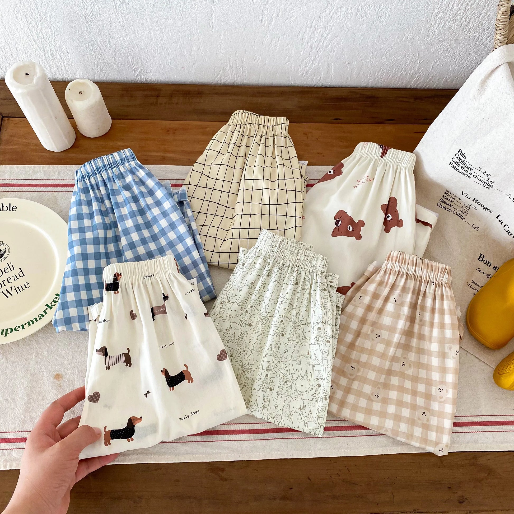 Casual Loose Pants Children Spring Summer Wear New Thin Simple Versatile Trousers Outer Wear Boys And Girls Cartoon Print Pants - TiniLoom