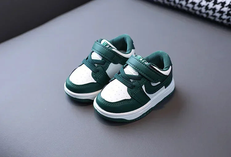 2025 New Toddler Baby Kids Fashion Design Walking Shoes Sneakers White Non-slip Casual Shoes Boys Breathable Outdoor Board Shoes - TiniLoom