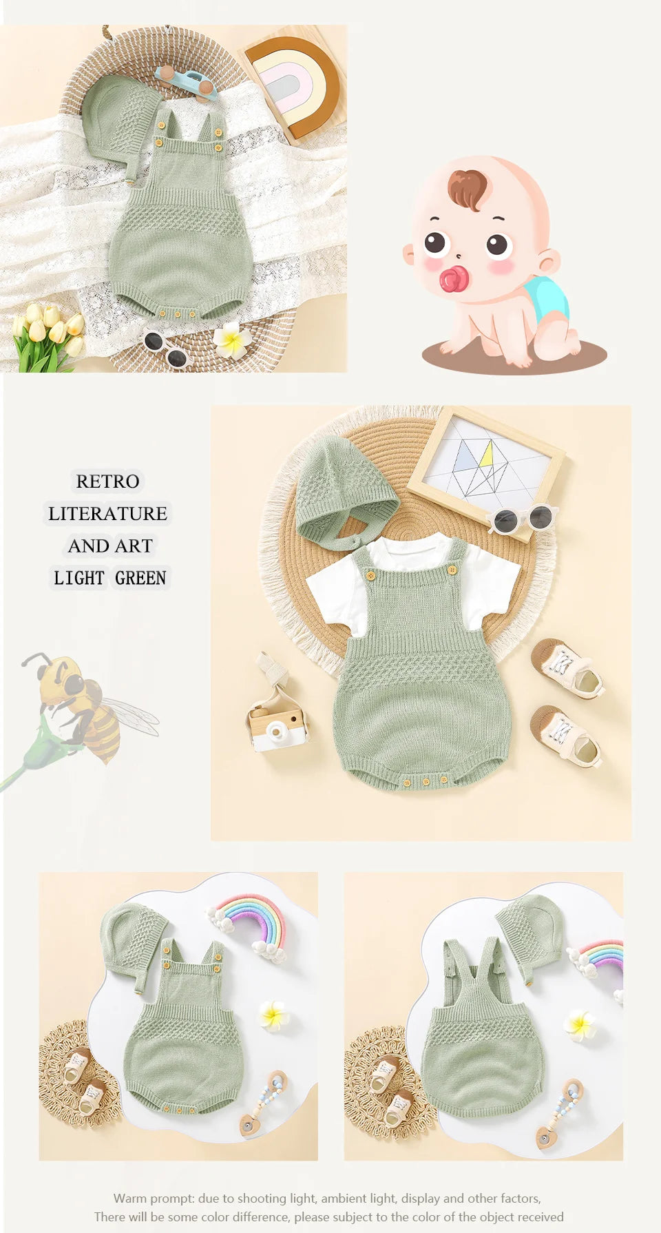 Baby Bodysuits Sleeveless Newborn Boys Girls Solid Color Onesie Hats Outfits Sets 2pcs Infant Unisex Playsuits Children Clothes - TiniLoom