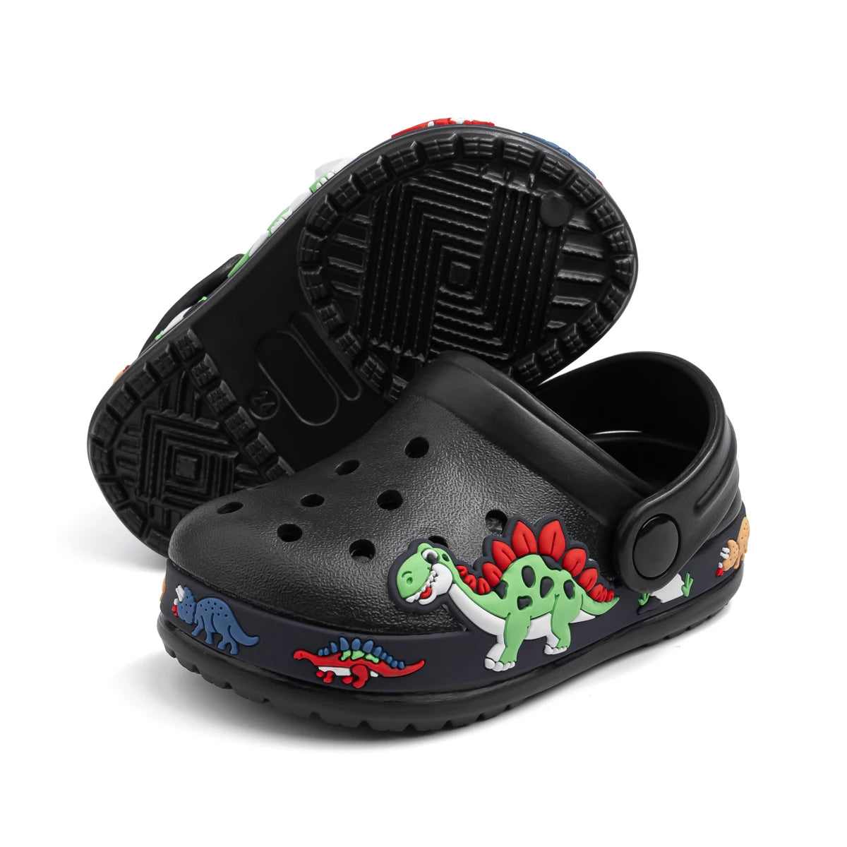 Toddler Girls Boys Flat Heel Sandals Cute Cartoons Unicorn Truck Dinosaur Hole Shoes Beach Water Sports Soft Anti-slip Sole Mule - TiniLoom