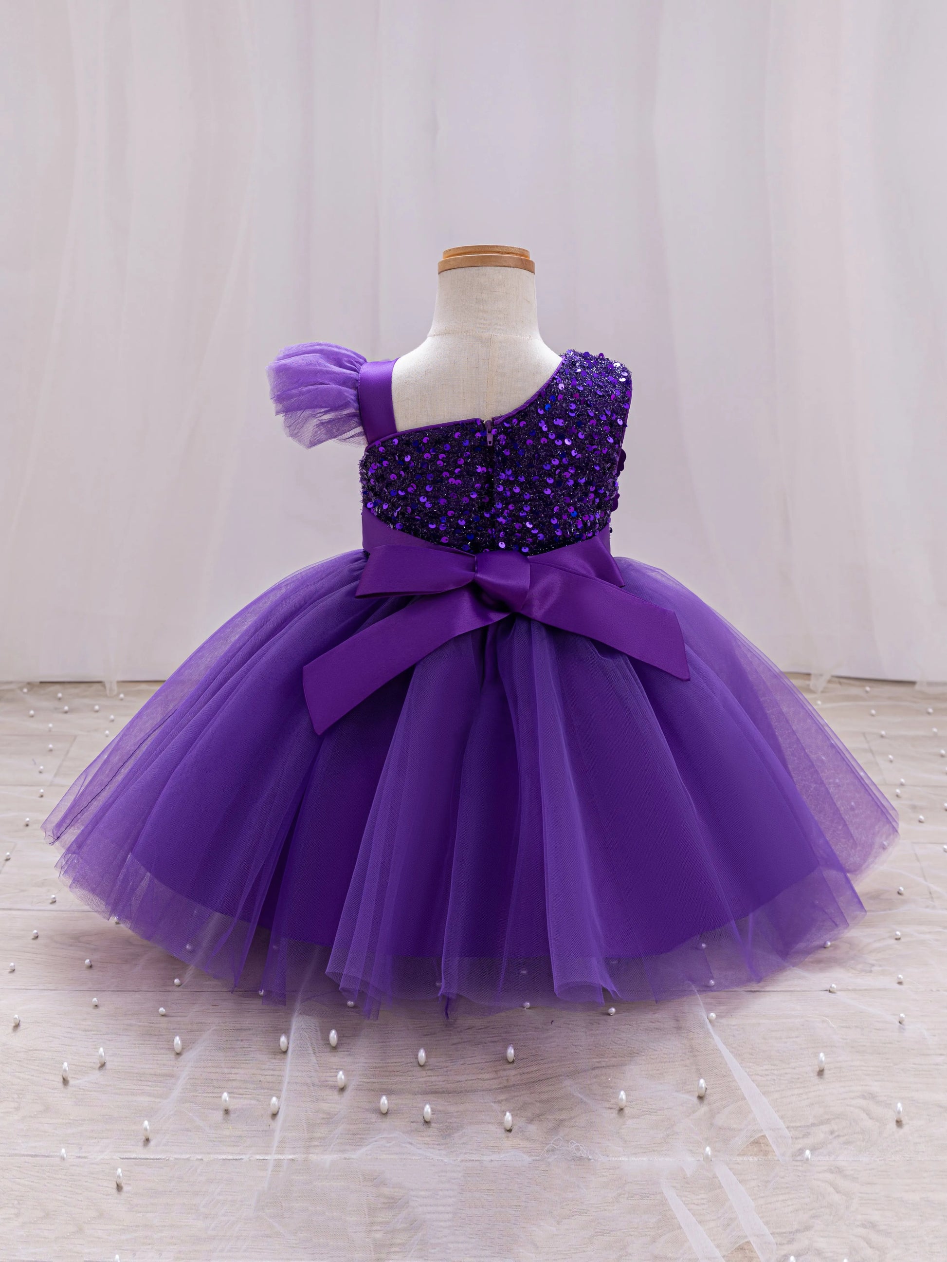 Girls  princess dress 1-5 Y baby Girls wedding sleeveless three-dimensional butterfly mesh carnival birthday party evening dress - TiniLoom