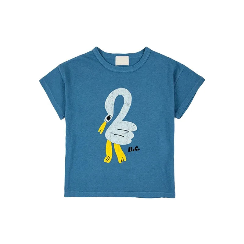 2025 Kid Clothes New Spring Sumemer Korean Baby Boys Girls Cotton Cartoon Short Sleeve T Shirts Children's Outerwear Clothings - TiniLoom