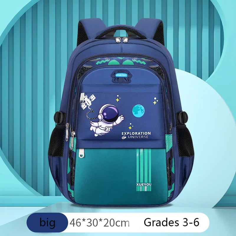 Kid Backpack 2-16Year Children School Bags for Boys Astronaut School Backpack Waterproof Primary Boy Book Bag Mochila Infantil - TiniLoom