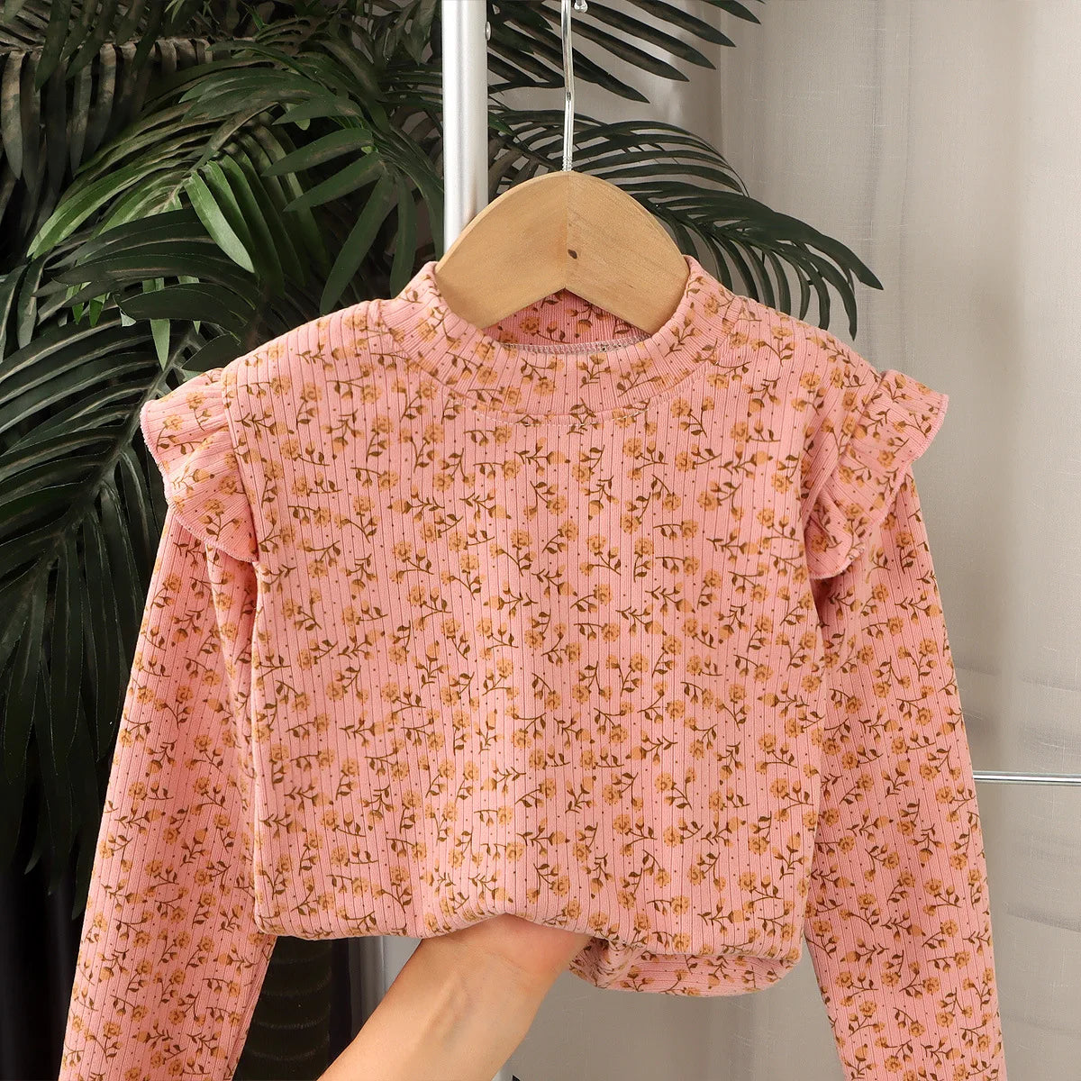Kids Long Sleeved Undershirt Girls Cute Floral Dots T-shirt 2-10T Children Boys Sweet Tops Bottoming Shirt  t shirt for kids boy - TiniLoom