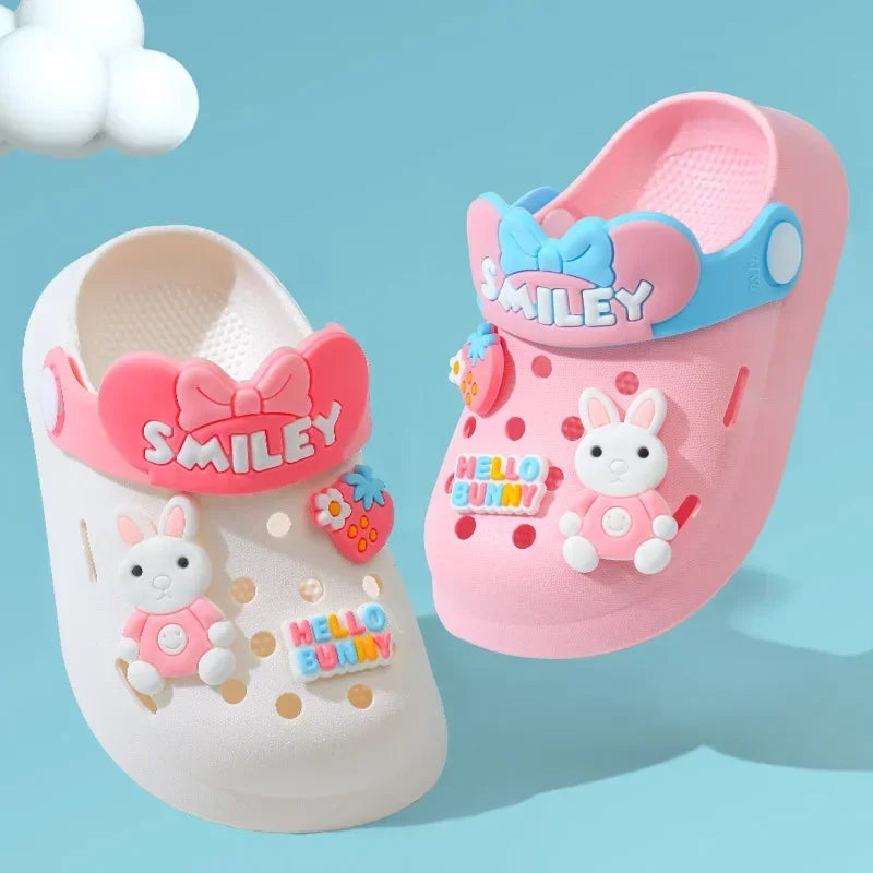 Slippers Baby Shoe Sandals Mules Breathable Boys Girls Sandals with Soft Sole for Indoor Outdoor Activities and Anti-Slip Design - TiniLoom