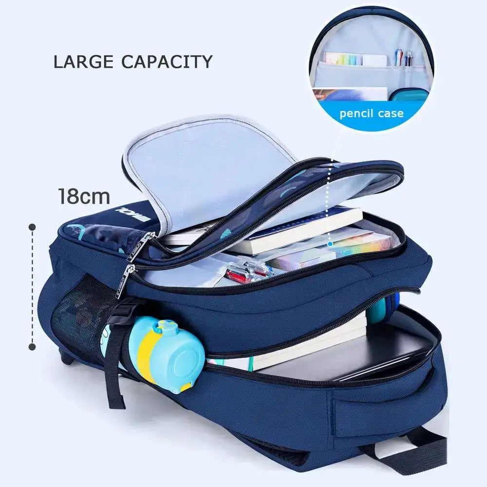 New Children School Bags Kids Backpack In Primary Schoolbag For Teenager Boys Waterproof Backpacks Book Bag - TiniLoom
