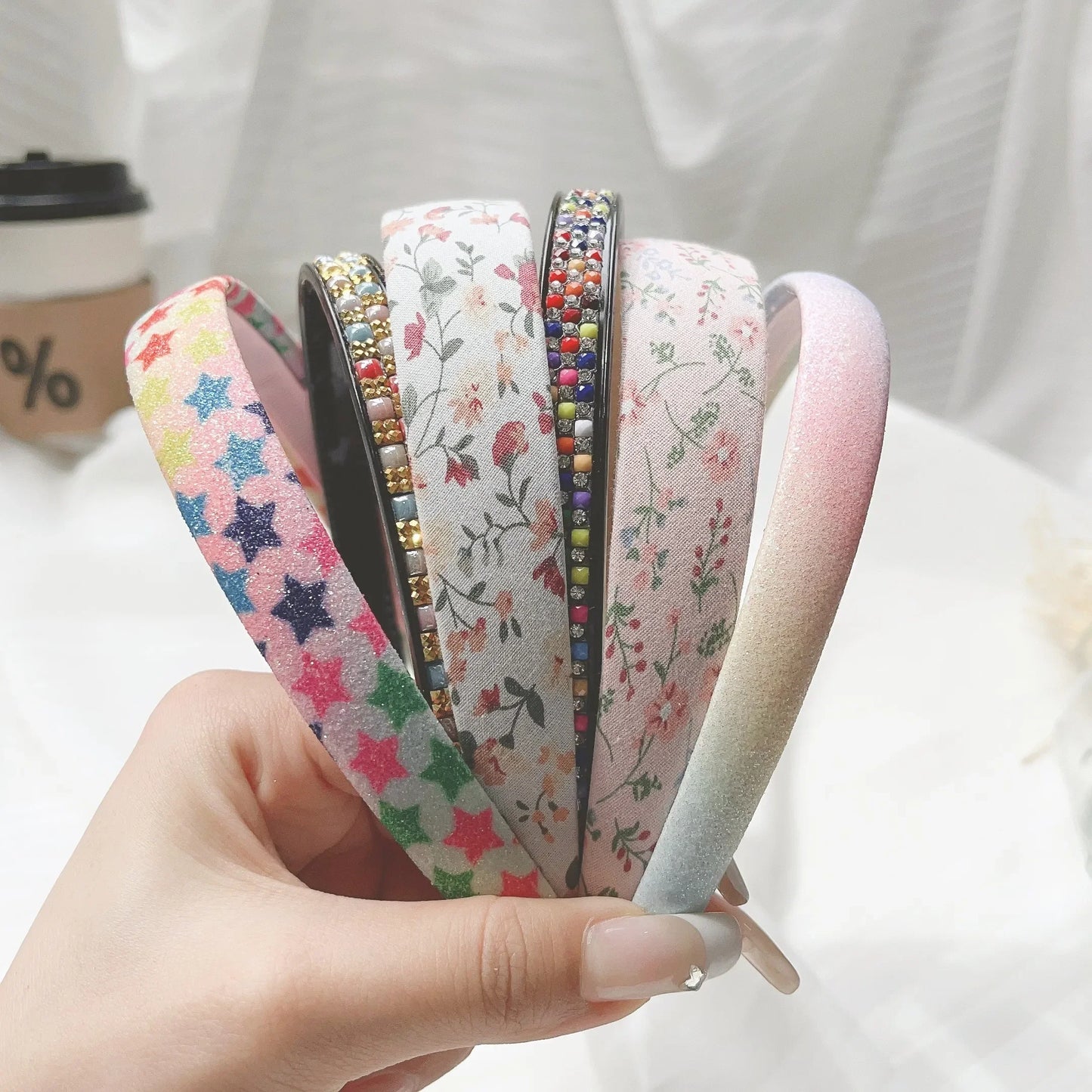 3Pcs/Set Women Girls Cloth Hair Bands Flower Pearl Headband Hairband Hair Hoop Female Fashion Hair Accessories Headwear Gifts