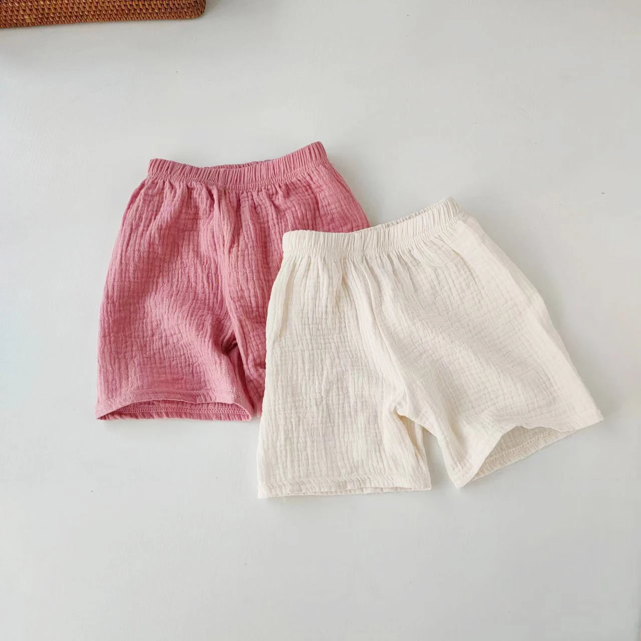 Children's Shorts Girls Boys Cotton Yarn Short Pants Summer Children's Girls Soft And Breathable Capris Baby Clothes - TiniLoom
