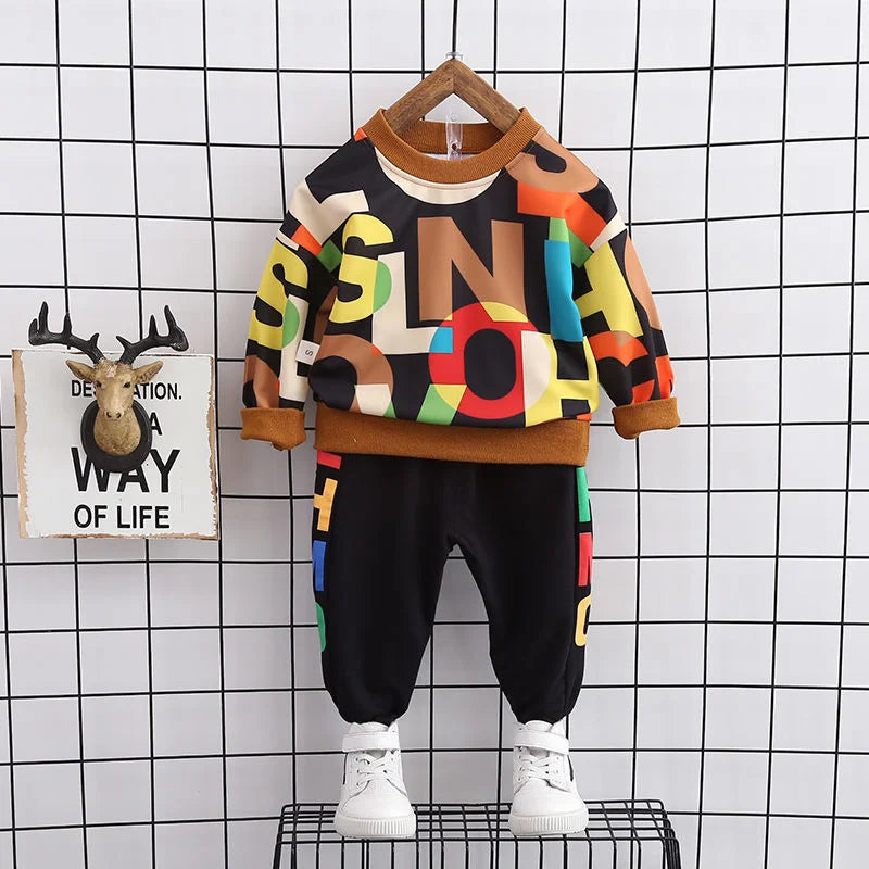 New Spring Autumn Baby Girl Clothes Boys Outfits Children Casual T-Shirt Pants 2Pcs/Sets Toddler Sports Costume Kids Tracksuits - TiniLoom