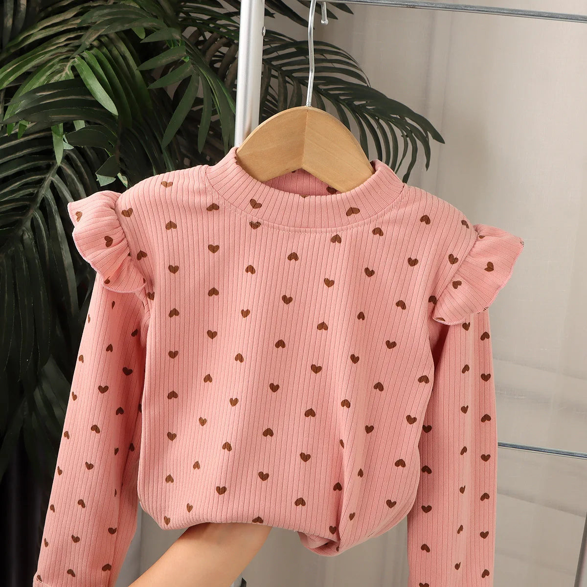 Kids Long Sleeved Undershirt Girls Cute Floral Dots T-shirt 2-10T Children Boys Sweet Tops Bottoming Shirt  t shirt for kids boy - TiniLoom