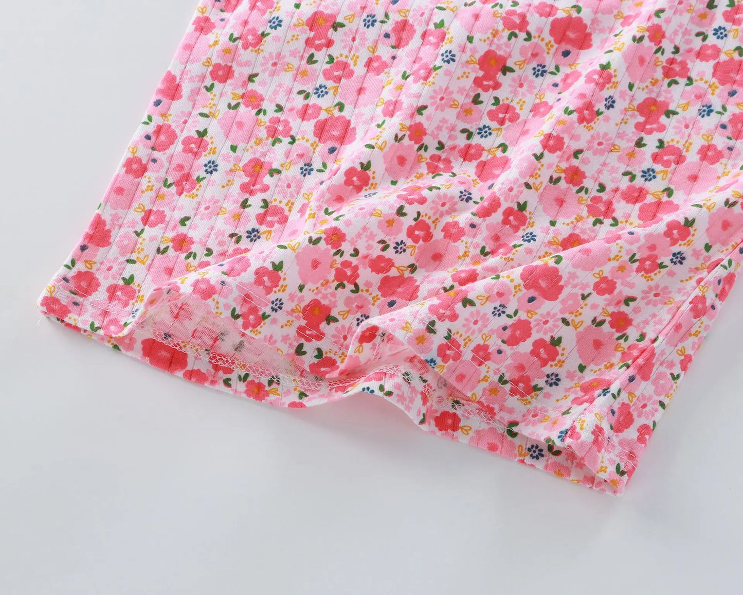 Girls Summer Clothes Sets New Baby Sleeveless Tops Shorts 2 Pieces Suit Girls Square Collar Clothing Set Kids Cotton Clothes - TiniLoom