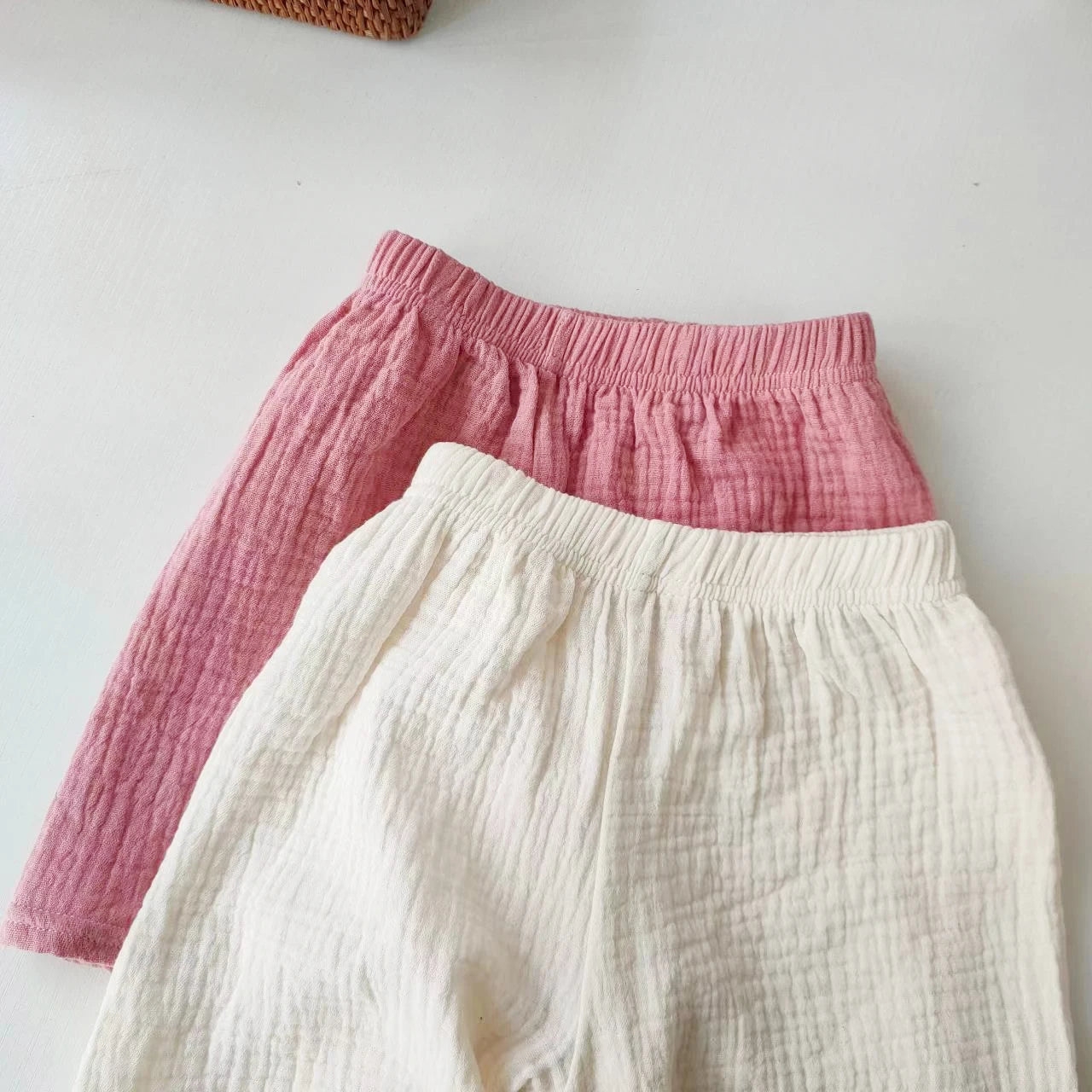 Children's Shorts Girls Boys Cotton Yarn Short Pants Summer Children's Girls Soft And Breathable Capris Baby Clothes - TiniLoom
