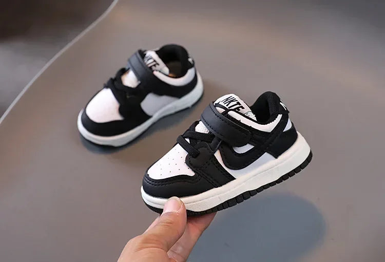 2025 New Toddler Baby Kids Fashion Design Walking Shoes Sneakers White Non-slip Casual Shoes Boys Breathable Outdoor Board Shoes - TiniLoom