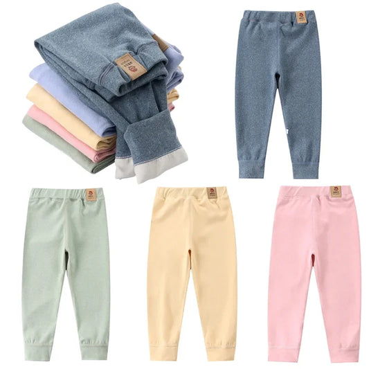 Big Size Children's Fleece Warm Render Pants For Boys Girls Winter Velvet Leggings Kids Baby Base Pants Thickened Long Johns - TiniLoom