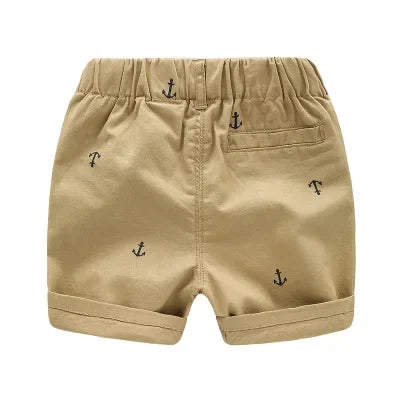 2-9 Years Children Shorts Toddler Kids Short Pant Summer Cotton Anchor Boys Beach Shorts  Leisure Capris  Baby Clothing  KF553 - TiniLoom