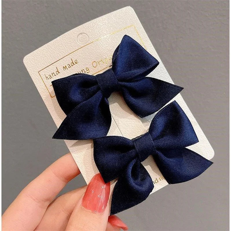 2 Piece Bow Hair Clip Elegant Flower Hair Clips For Kids Ladies Set Hairpin Hair Accessories Korean Style Bair Accessories - TiniLoom