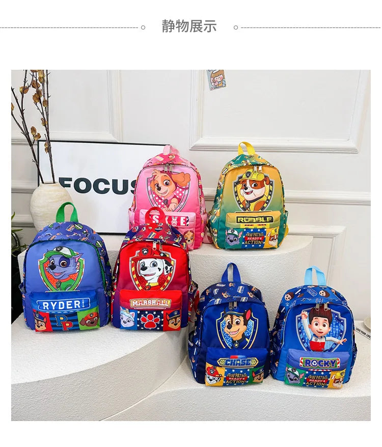 Original PAW Patrol Children School Bag Cute Dogs Fashion Boy Girl Backpack Kids Kindergarten Backpacks Chase Skye Baby Gift - TiniLoom
