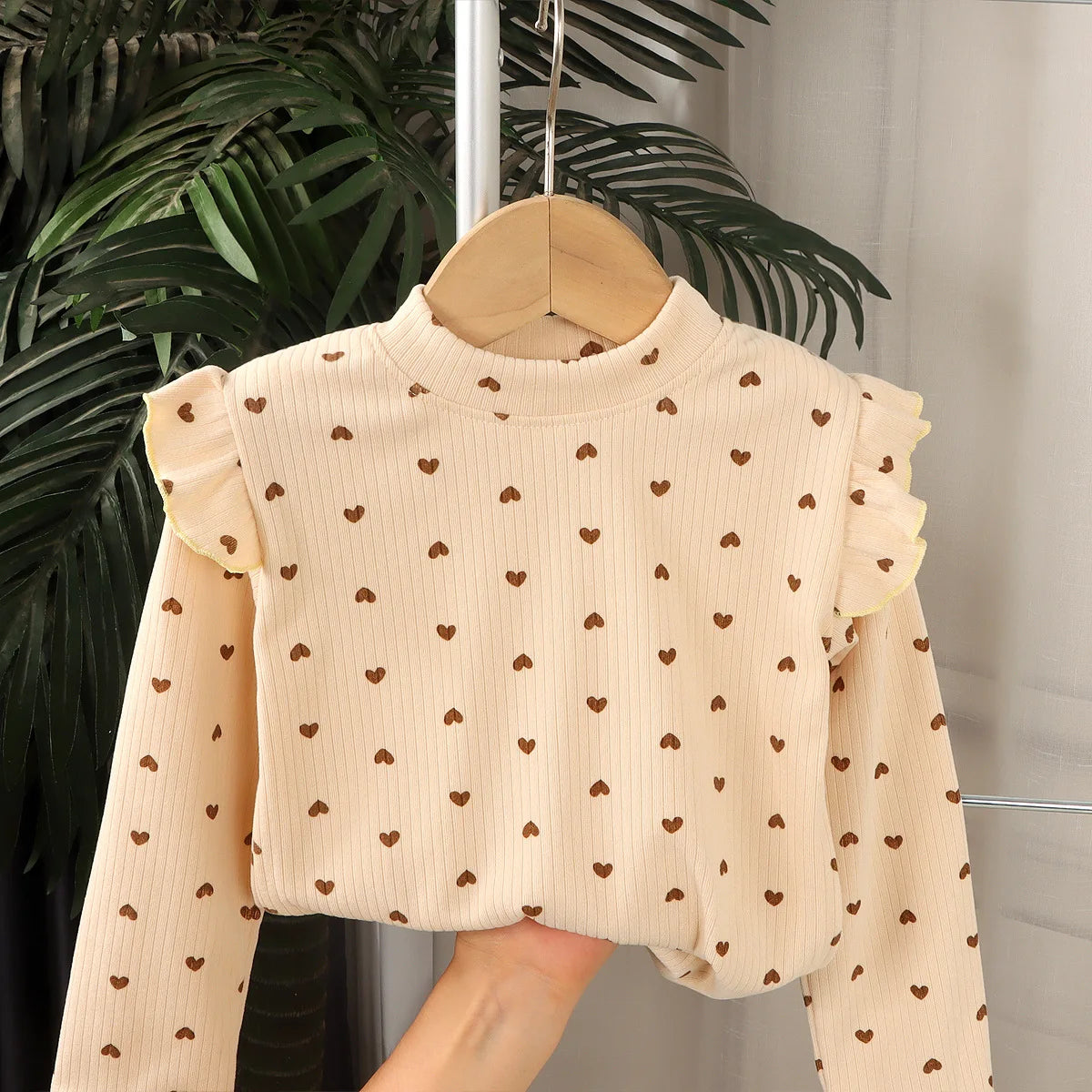 Kids Long Sleeved Undershirt Girls Cute Floral Dots T-shirt 2-10T Children Boys Sweet Tops Bottoming Shirt  t shirt for kids boy - TiniLoom