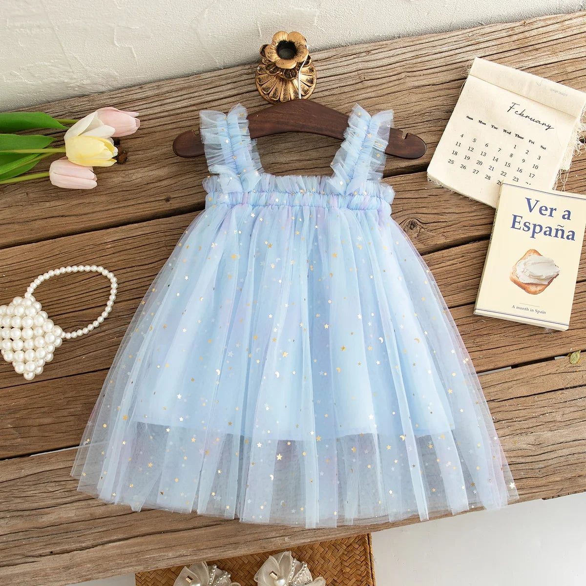 Baby Dresses Summer Colorful Sequins Mesh Baby Girl Dress Sweet Sling Girls Wedding Flower Girl Kid's Dress Baby Girl Clothes - TiniLoom