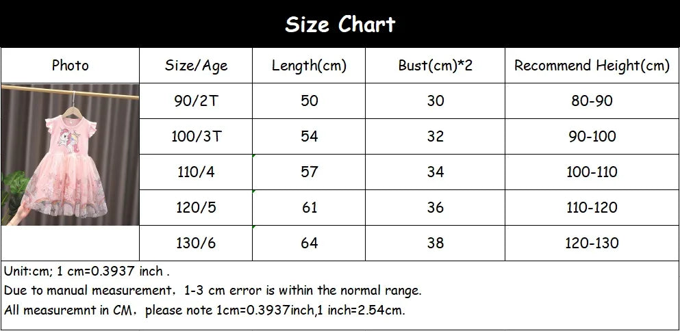 Girls Clothes 2025 New Summer Princess Dresses Flying Sleeve Kids Dress Unicorn Party Baby Dresses for Children Clothing 1-6Y - TiniLoom
