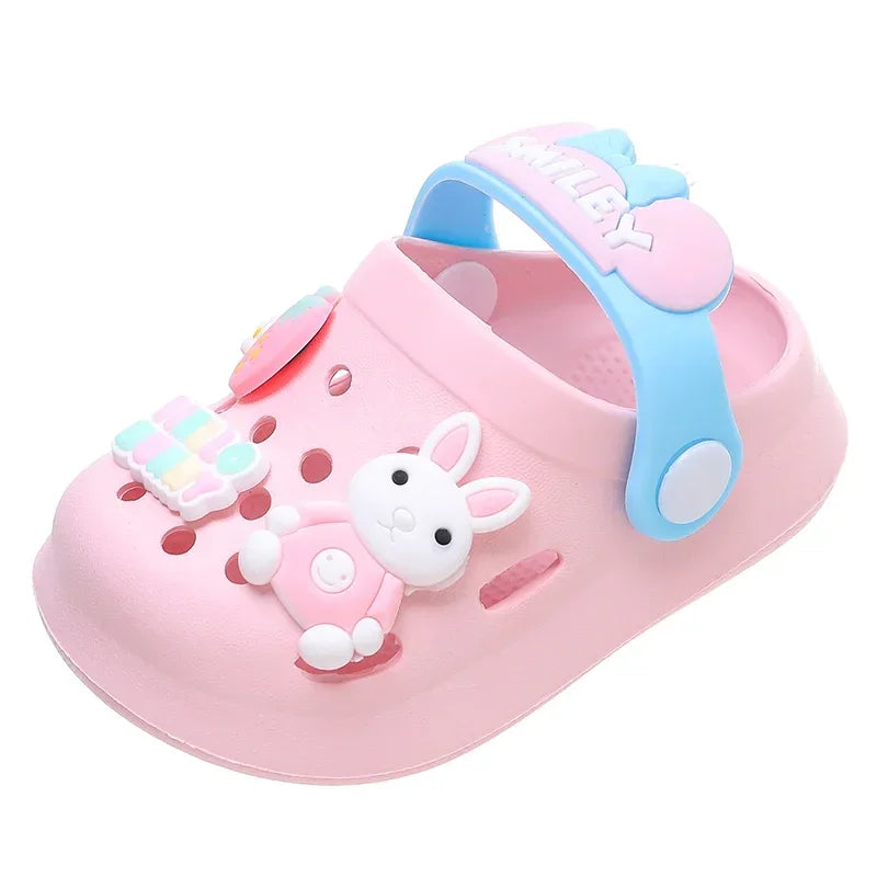 Slippers Baby Shoe Sandals Mules Breathable Boys Girls Sandals with Soft Sole for Indoor Outdoor Activities and Anti-Slip Design - TiniLoom
