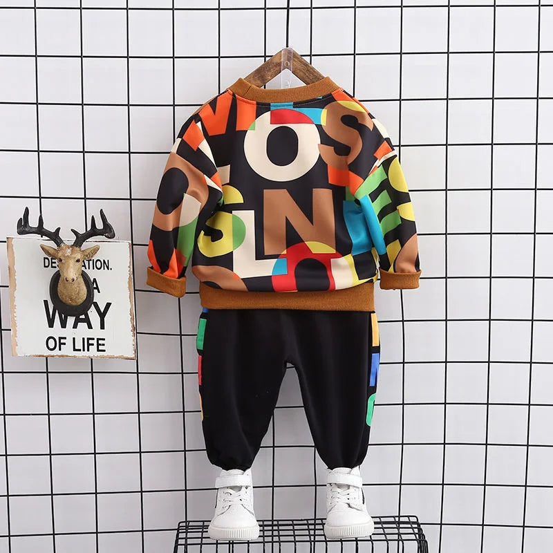 New Spring Autumn Baby Girl Clothes Boys Outfits Children Casual T-Shirt Pants 2Pcs/Sets Toddler Sports Costume Kids Tracksuits - TiniLoom