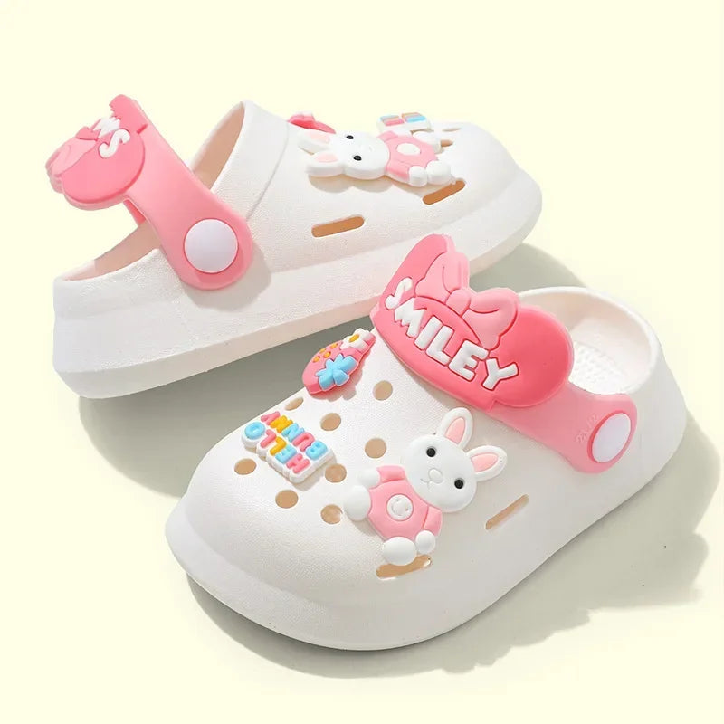 Slippers Baby Shoe Sandals Mules Breathable Boys Girls Sandals with Soft Sole for Indoor Outdoor Activities and Anti-Slip Design - TiniLoom