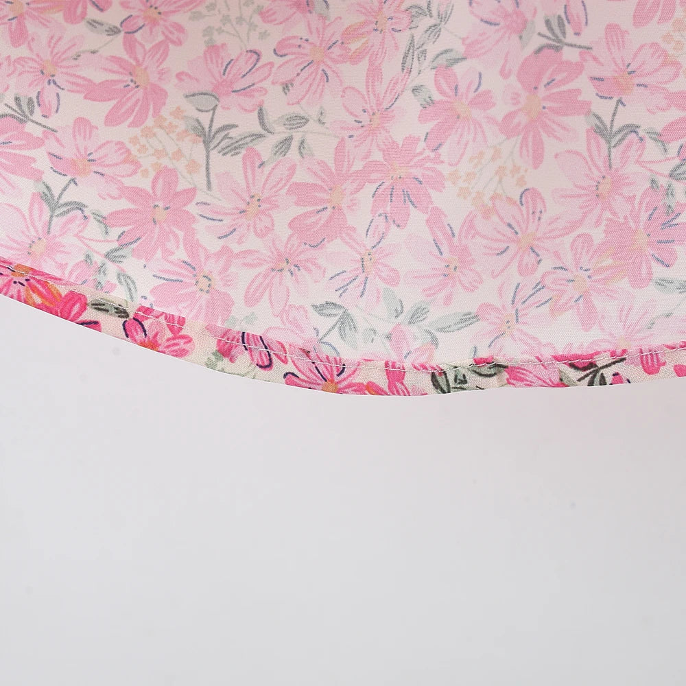 Summer 2-Piece Baby Dress+Sun Hat Bow Strap Floral Baby Girl Dress Soft And Comfortable Children'S Clothing - TiniLoom