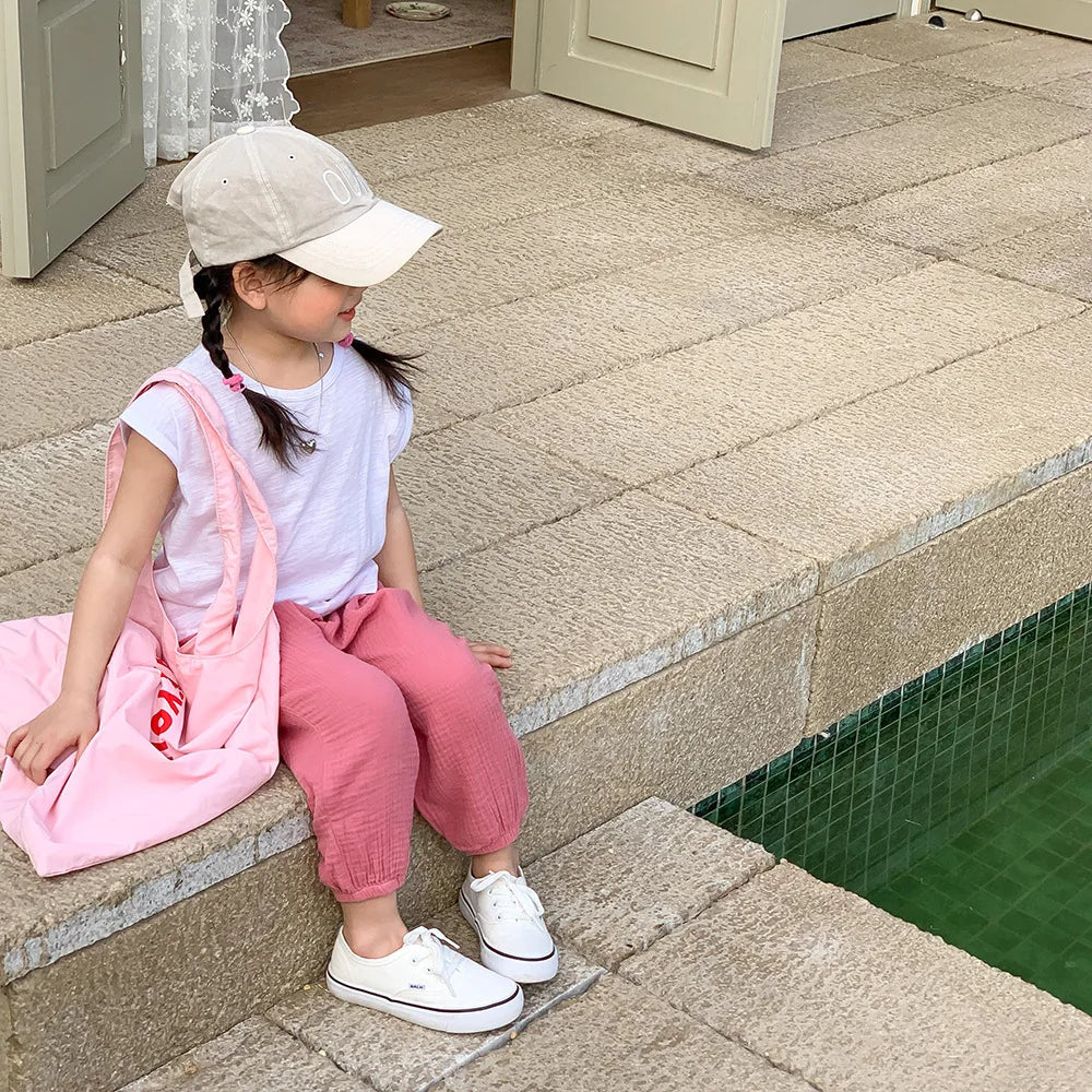 Spring Summer Mosquito Resistant Pants Toddler New Casual Loose Trousers Solid Color Pants Outer Wear Boys Girls Versatile Pants - TiniLoom