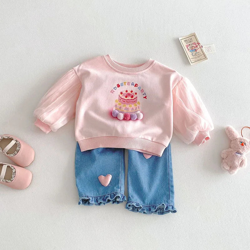 MILANCEL New Spring Kids Jeans 0-5T Baby Cute Three Dimensional Love Trousers Children Girls Thin Style Denim Blue Pants - TiniLoom