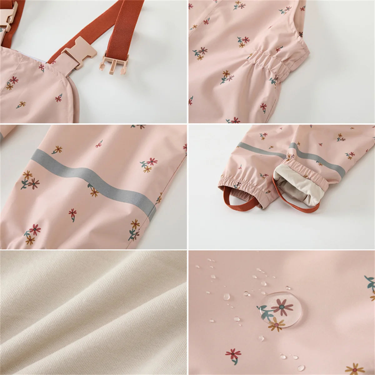 HONEYKING Children Waterproof Rain Pants Baby Jumpsuits Boys Girls Overalls Pants Fashion Kids Overalls - TiniLoom