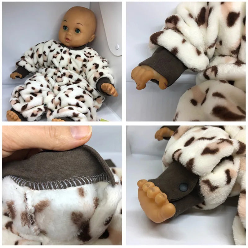 Newborn Baby Spring Winter Clothes Infant Jacket for Girls Jumpsuit for Boys Soft Flannel Bebe Romper Baby Clothes 0-18 Month - TiniLoom