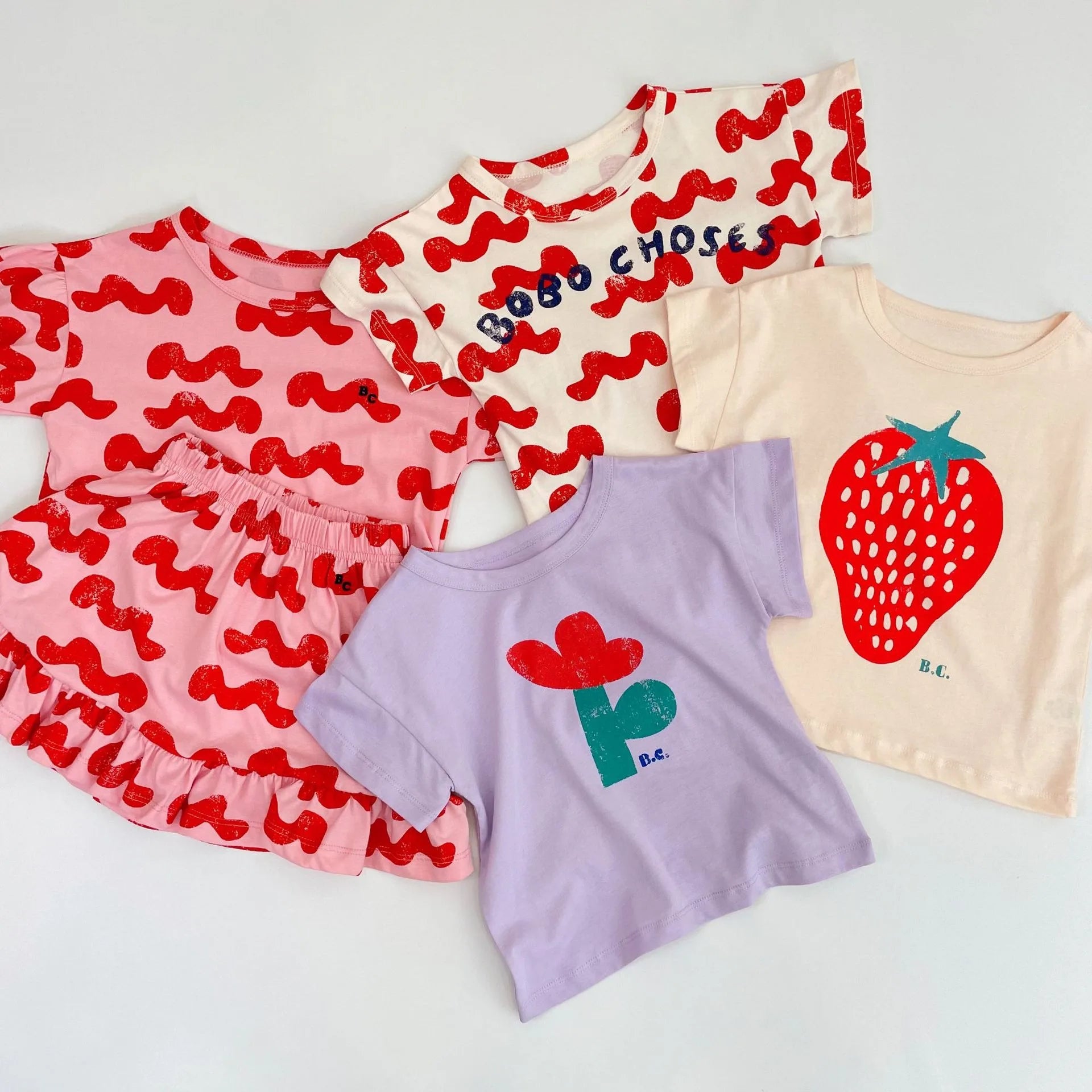 2025 Kid Clothes New Spring Sumemer Korean Baby Boys Girls Cotton Cartoon Short Sleeve T Shirts Children's Outerwear Clothings - TiniLoom