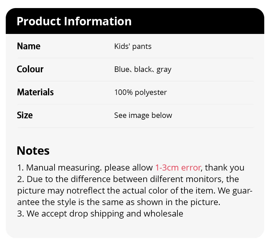 1/3 Pcs Four Seasons Children's Leisure Sports Pants Solid Color Basic Boy Running Holiday 9 Pants Girl Joker Comfortable Pants - TiniLoom