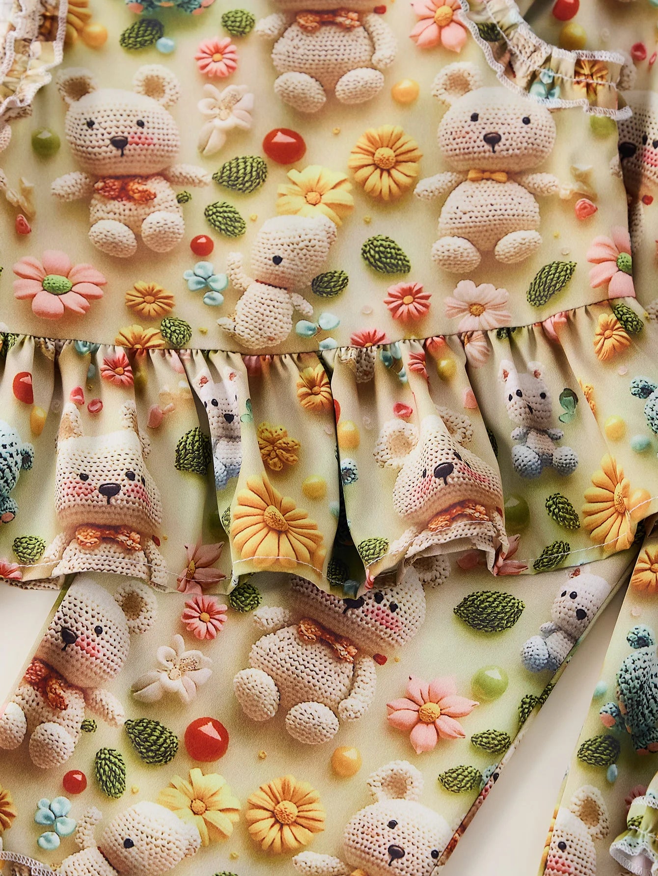 Children's Clothing Sets Blue Plaid Floral Print Sleeveless Top + Wide Leg Pants + Shorts 3 Pcs Sets Kids Clothes for Girls - TiniLoom