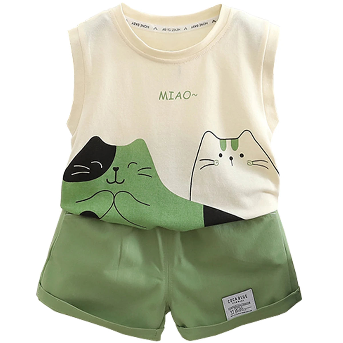 New Summer Baby Girls Clothes Suit Children Boys Vest+Shorts 2Pcs/Sets Kids Clothing Infant Boy Clothes Set Toddler Girl Clothes