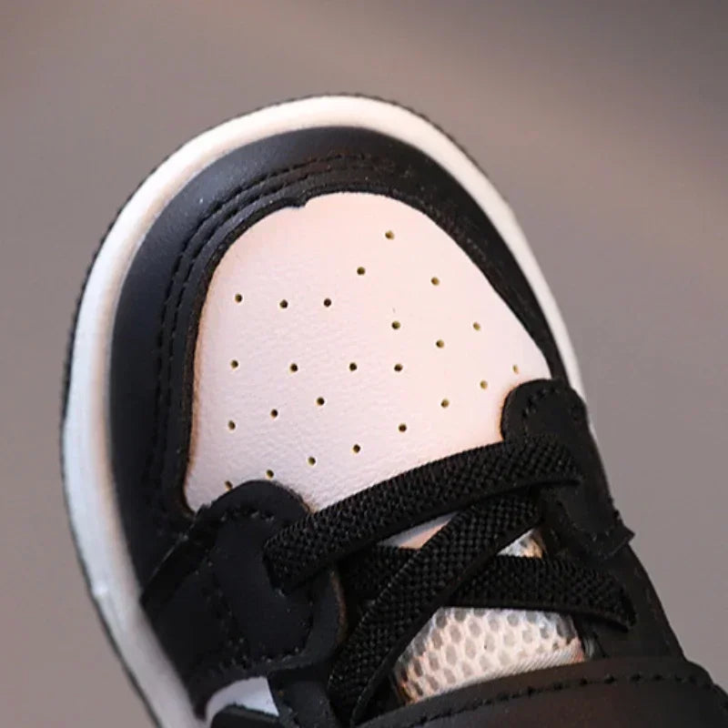 2025 New Toddler Baby Kids Fashion Design Walking Shoes Sneakers White Non-slip Casual Shoes Boys Breathable Outdoor Board Shoes - TiniLoom