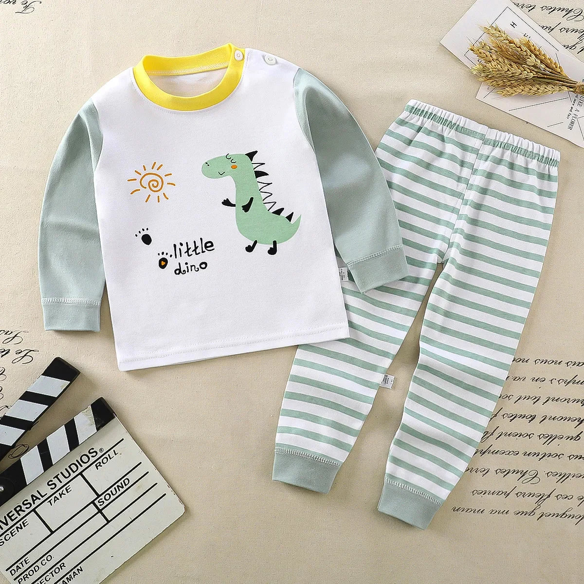Kids Clothes Children Sets Children's Clothing Boys Girls CottonAutumn winter Clothing Pants Sleepwear Underwear Christmas Gift - TiniLoom