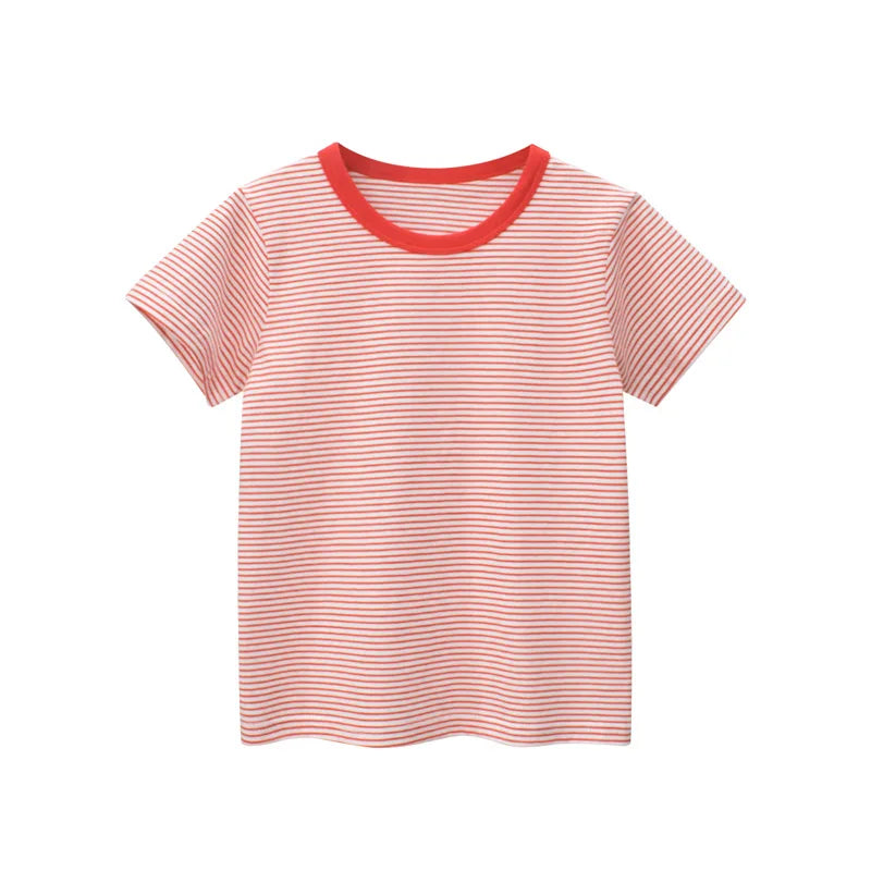 2-9 Years Children Short Sleeve T-shirts Korean Version Kids Clothing Boy Baby Cotton Tees Summer Cartoon Tops - TiniLoom