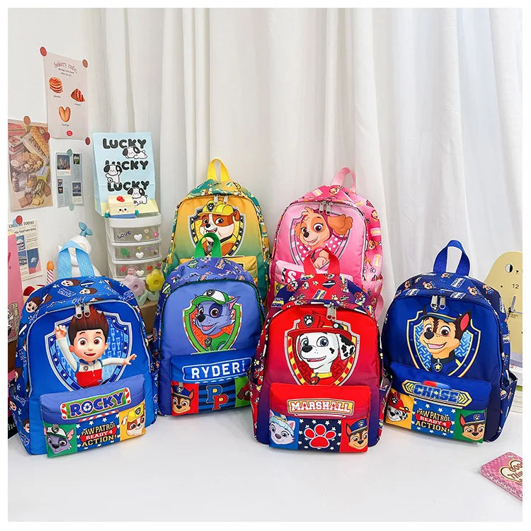 Original PAW Patrol Children School Bag Cute Dogs Fashion Boy Girl Backpack Kids Kindergarten Backpacks Chase Skye Baby Gift - TiniLoom