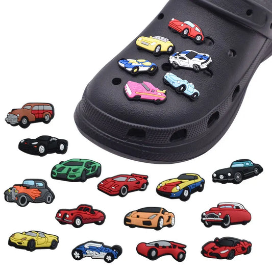 Car Shoe Charms for Crocs Accessorie Car Decorations Boys Girls Kids Women Teens Christmas Gifts Birthday Party Favors Pins - TiniLoom