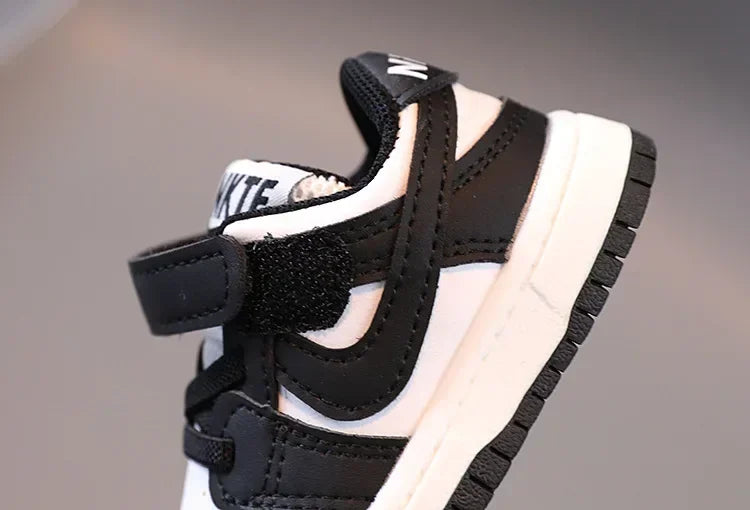 2025 New Toddler Baby Kids Fashion Design Walking Shoes Sneakers White Non-slip Casual Shoes Boys Breathable Outdoor Board Shoes - TiniLoom